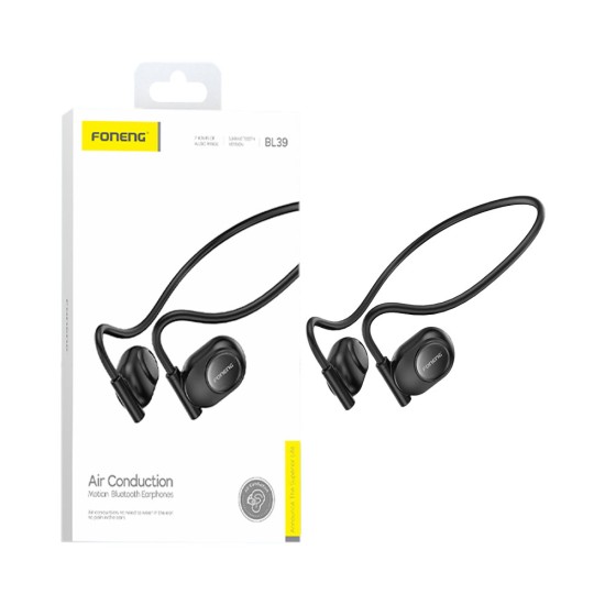 Foneng Wireless Sports Neckband Earphones BL39 Air Conduction Black